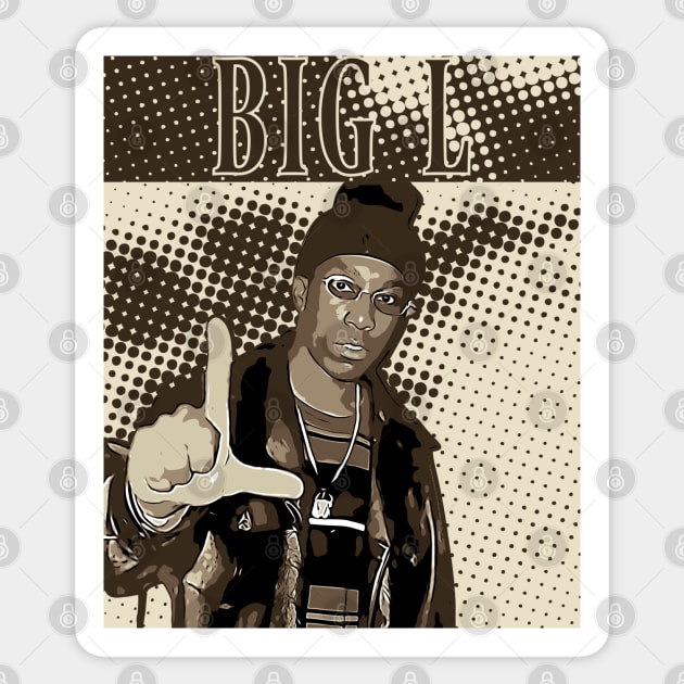 BIG L | Rapper Sticker by Degiab